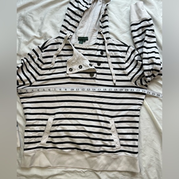 Lauren Ralph Lauren Navy/Cream Hoodie Top - Picture 2 of 5